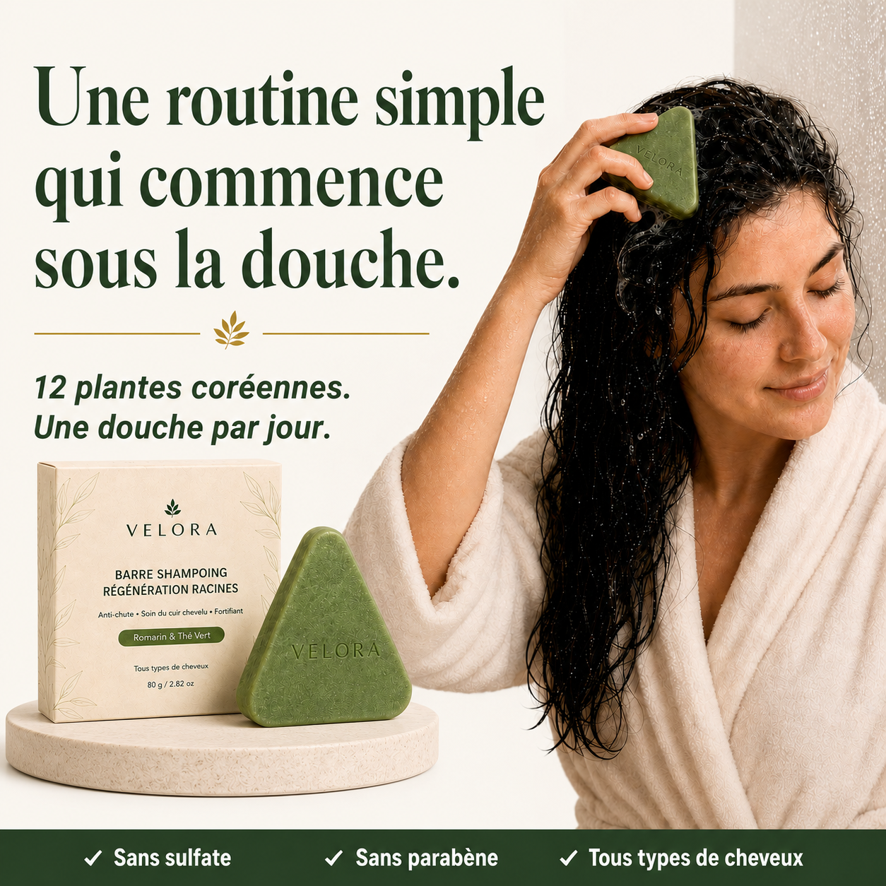 Savon Anti-Chute aux 12 Plantes Coréennes