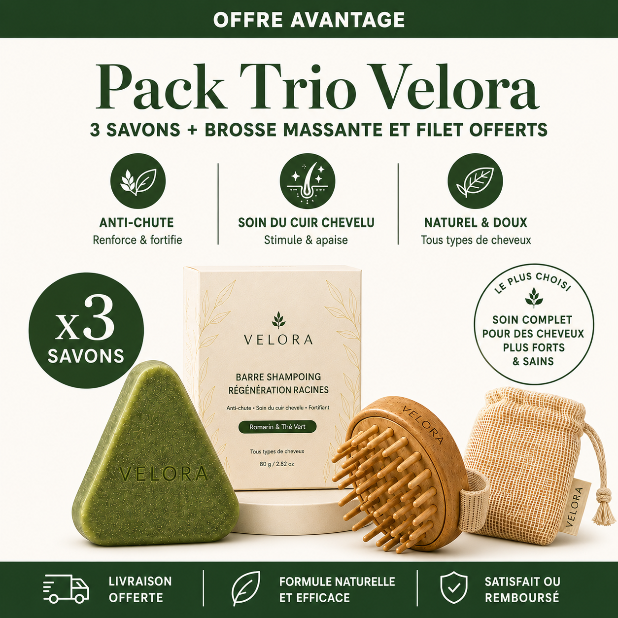 Savon Anti-Chute aux 12 Plantes Coréennes